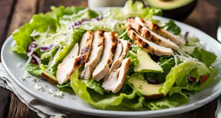 chicken and avocado caesar salad