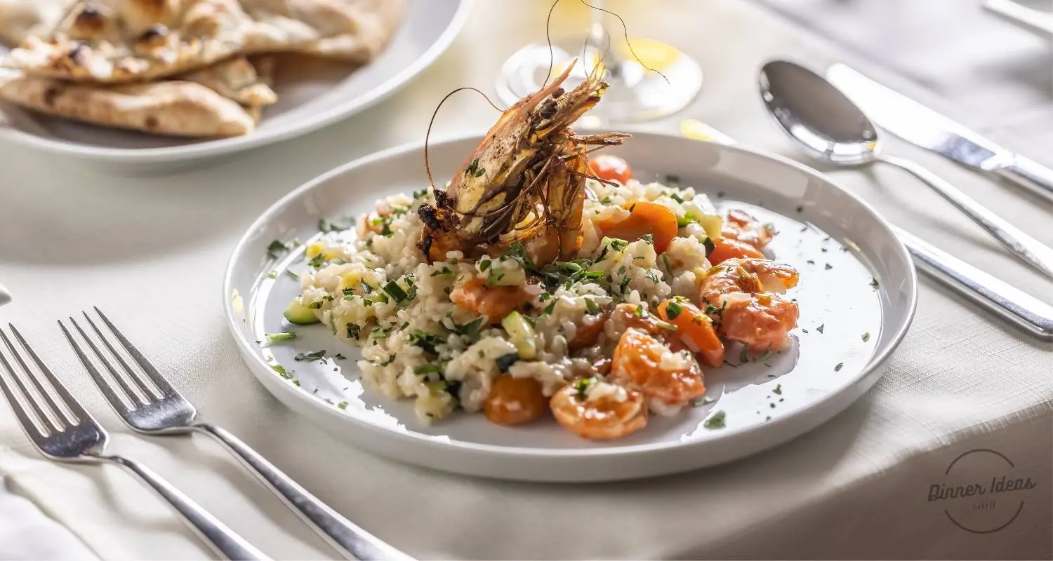 garlic shrimp risotto