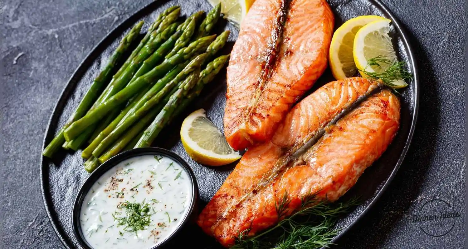 lemon herb salmon with asparagus